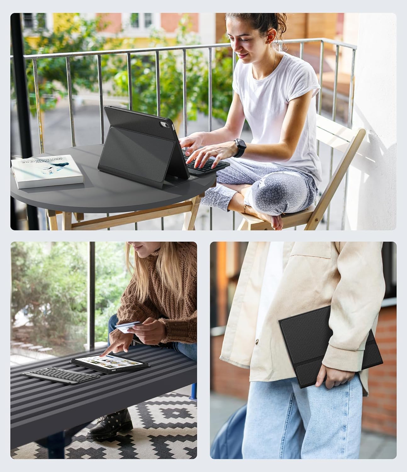 Keyboard Case for Samsung Galaxy Tab A9 Plus 5G 11 inch 2023 (SM-X210/X216/X218), Magnetic Detachable Wireless Keyboard Bluetooth, Smart Folio Cover with S Pen Holder for Galaxy Tab A9+ 11“(Black)