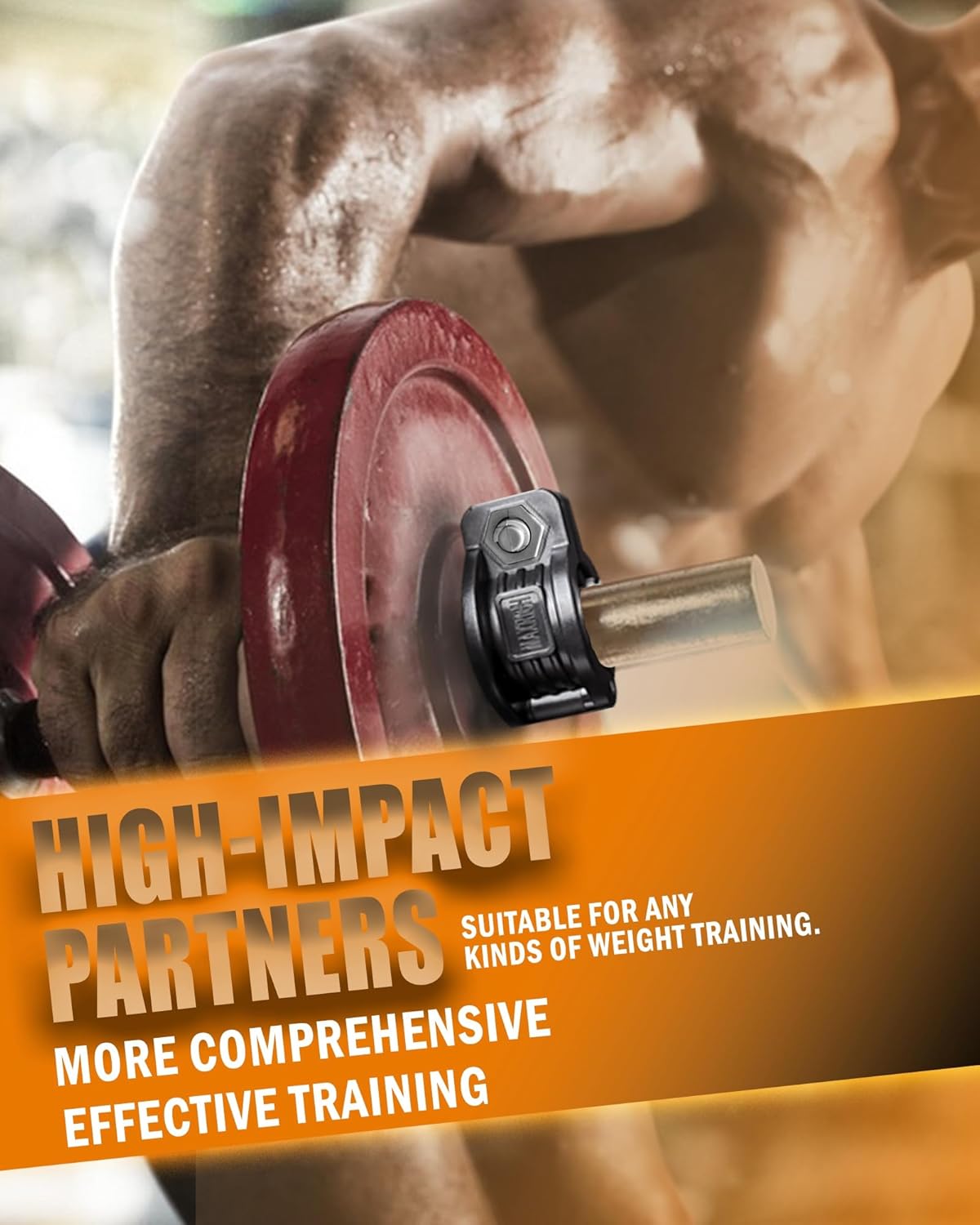 MAXRICH Barbell Clamp 1 inch Multiple Sizes & Adjustable Weight Clips for Quick Release Barbell Collars