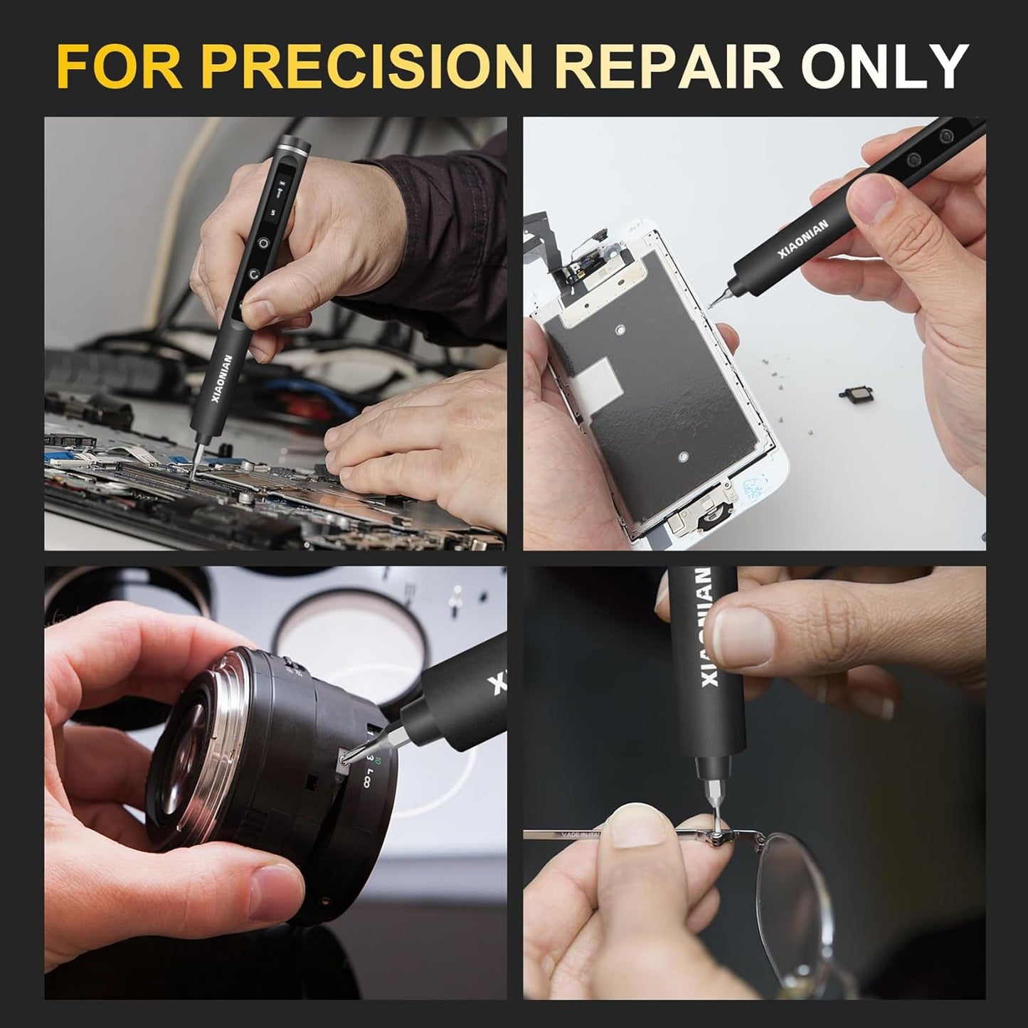 3.7V Precision Electric Screwdriver Set,76 IN 1 Magnetic Storage Mini Electric Screwdriver Cordless Set with LED Display,5 Torque Settings Repair Tool Kit for Electronics Phone Camera Laptop Watch