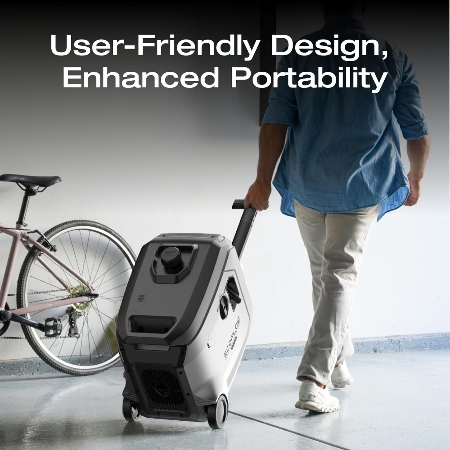 EF ECOFLOW 4096Wh Delta Pro 3 Power Station With 3200W Dual Fuel Generator GE305, Portable Backup Generator for Whole Home Use, Emergency, RVs