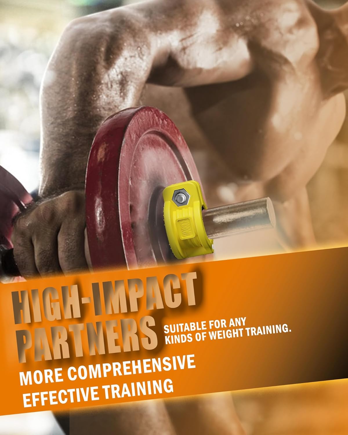 MAXRICH Barbell Clamp 1 inch Multiple Sizes & Adjustable Weight Clips for Quick Release Barbell Collars