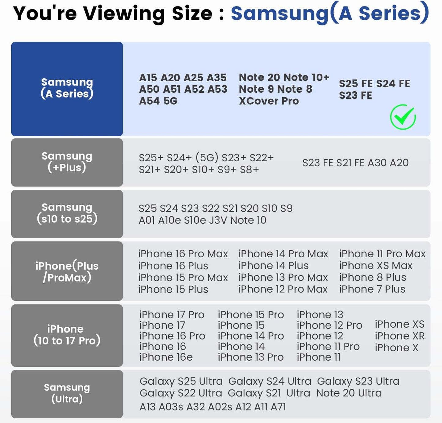 DeBin Case for Galaxy A15 A25 A35 A54 5G A53 A52 A51 A50 A20 Note 20 10+ Note 9 8 XCover Pro S24 FE S23 FE Cell Phone Belt Holder Holster Clip Pouch Cover (Fits Samsung with Otterbox Case) Pewter