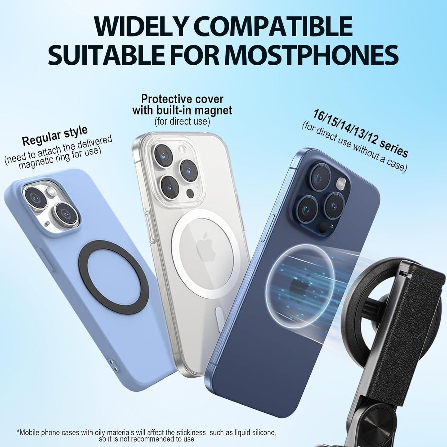 2025 New 4 in 1 Multifunctional Magnetic Selfie Stick, 360° Rotation Phone Tripod with Remote Control, Portable Extendable Mag Tripod, Universal Mobile Phone Holder for Travel Vlog(Black)