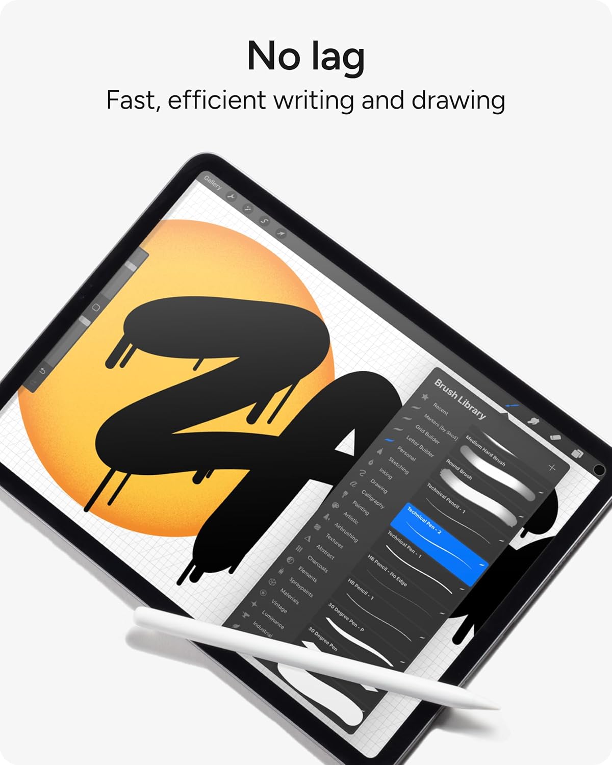 ZAGG Replacement Tips for Apple Pencil 1st Gen, 2nd Gen, & USB-C - Pack of 4, Smooth Writing, Perfect Friction, White