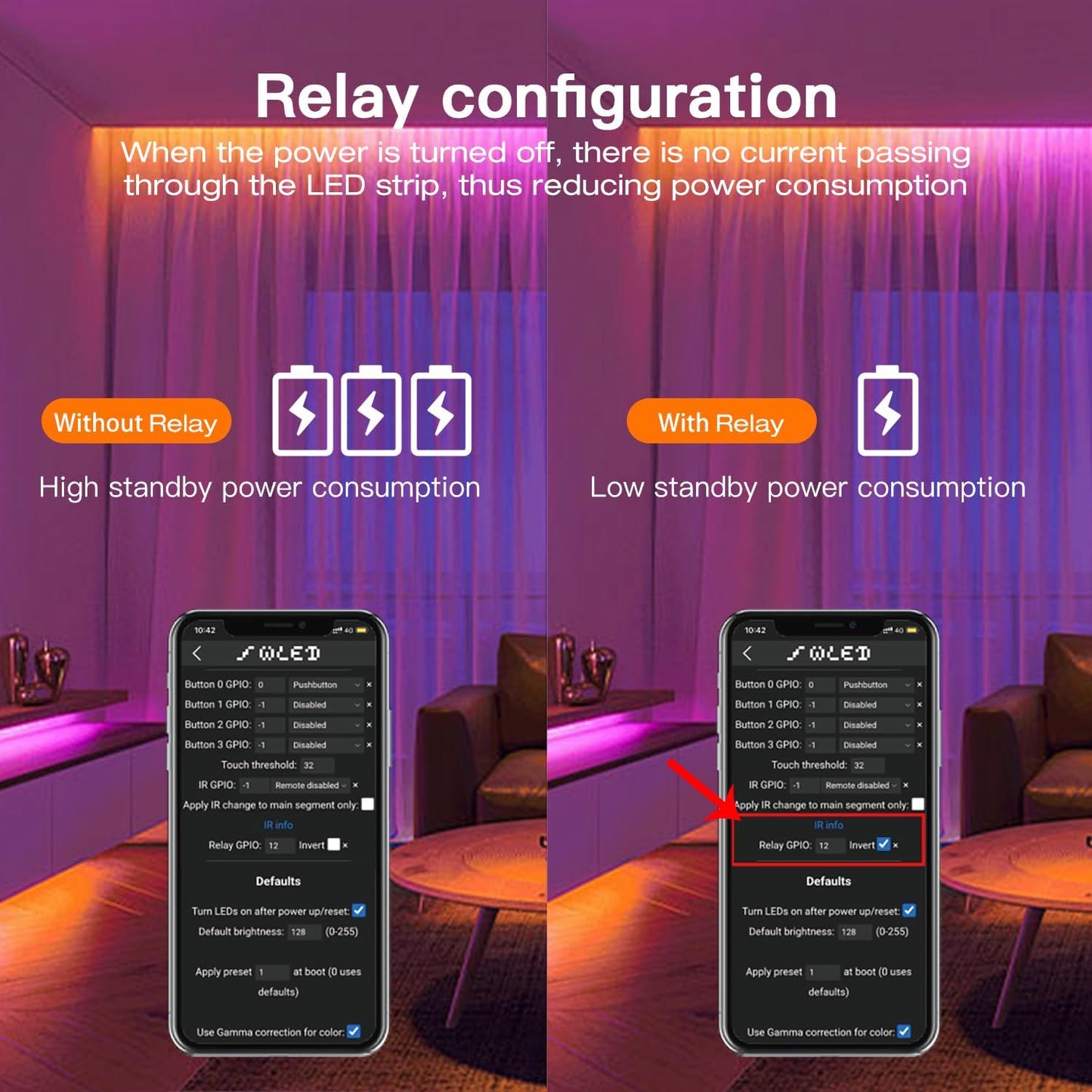 ESP32 WLED LED Strip Light Controller 15A Fuse Mic DIY Dynamic Lighting UART USB-C Download Energy Saving Relay App Control for RGB IC Addressable Digital WS2811 WS2812 SK6812 TM1814 WS2813 WS2815