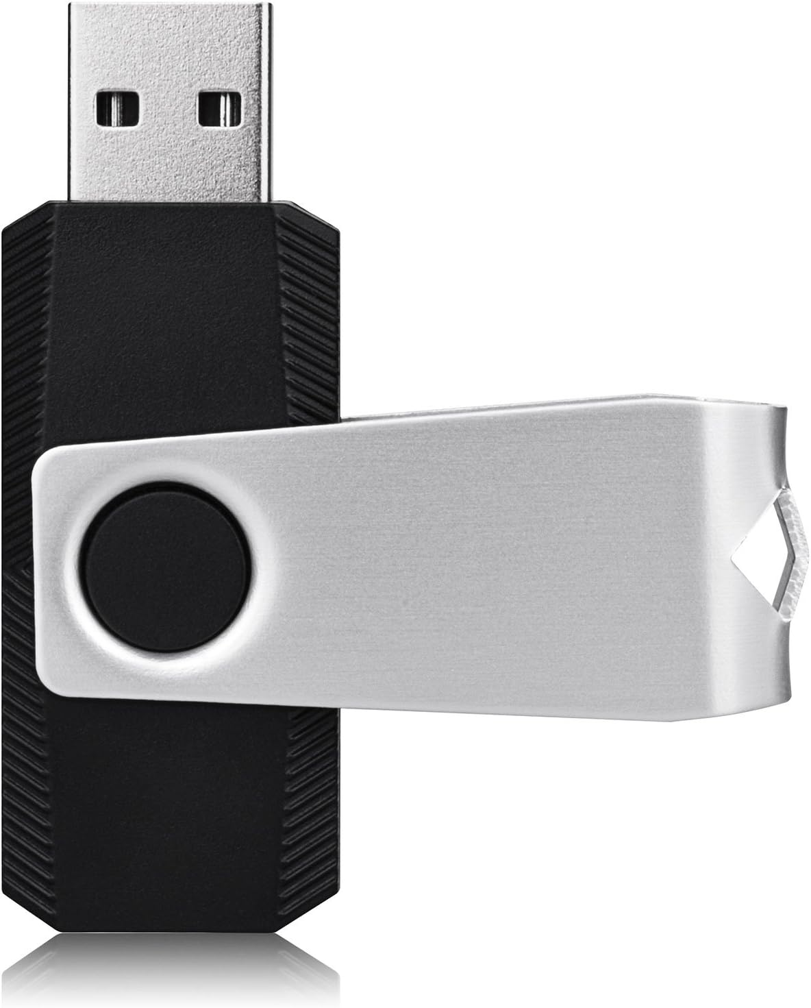 KEXIN 100 Pieces 1GB Flash Drive Bulk Flash Drive 1 GB Thumb Drive Bulk USB Drives 1G USB Stick Swivel 100 Pack 2.0 (1G, 100PCS, Black)