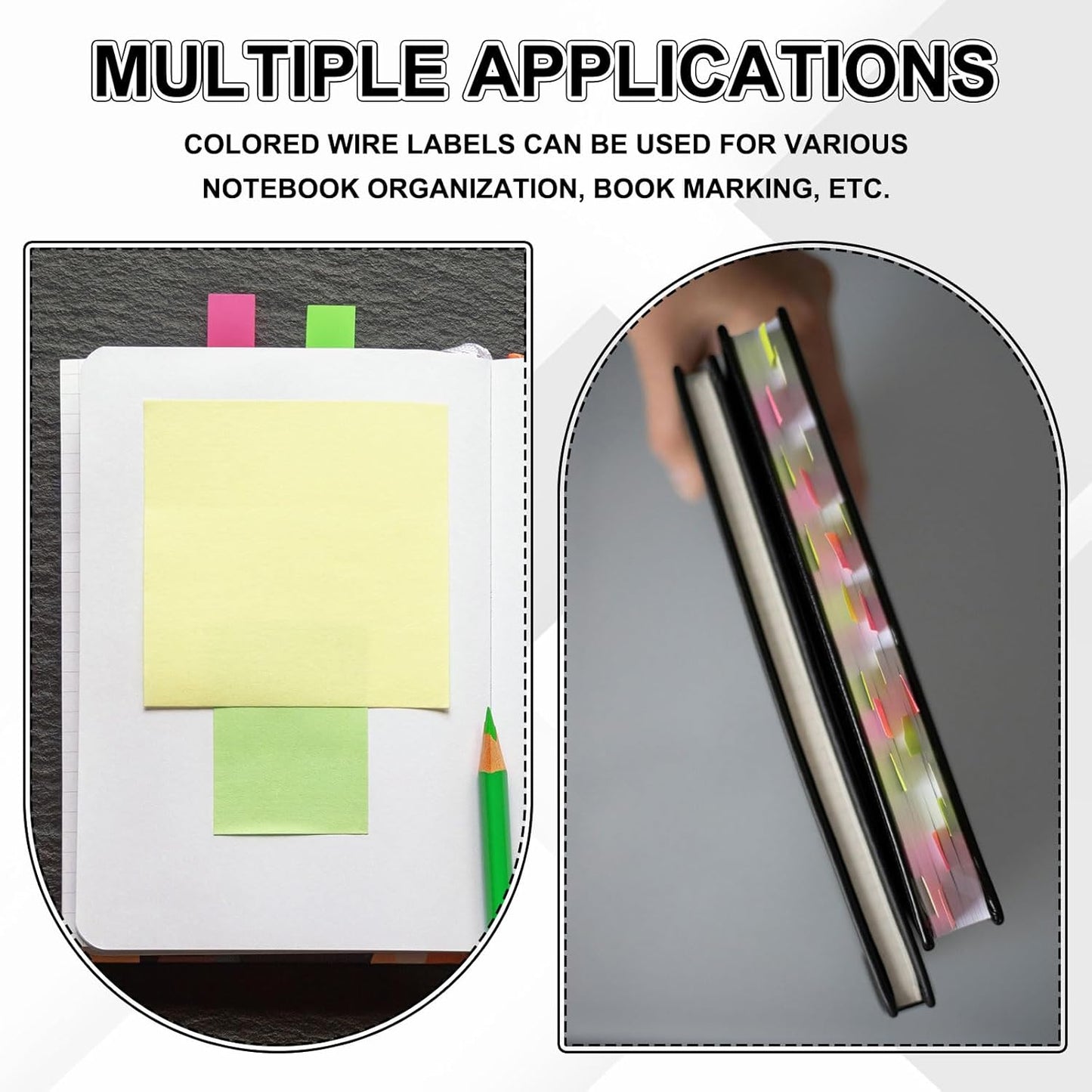 uxcell 300 Pcs Cable Labels, Waterproof Wire Cord Labels Tags, Cord Organizer Management Tags for Charger Cable Organizer Wire Markers Printer and Handwriting, Green