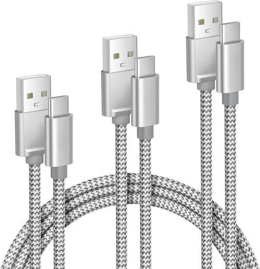 Elebase iPhone 16 15 Pro Max Charger Cord 1.5/3.3/6.6FT 3 Pack,USB to USB Type C Car Charging Cable,USBC Power Cable for New Apple iPad mini Air,Airpods 4,Samsung Galaxy S25 S24 S23 Plus Ultra,Z Flip