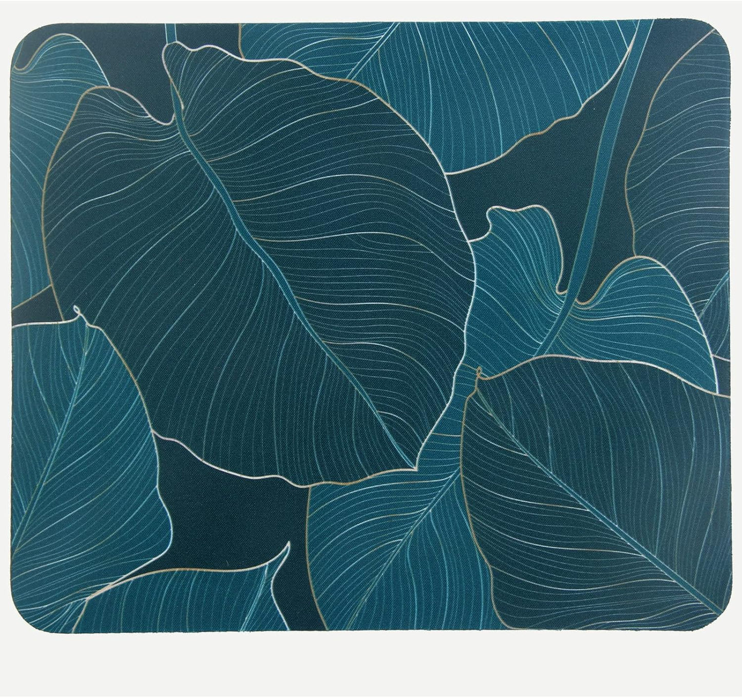 Mouse Pad, Gaming Mouse Pad, Non-Slip Rubber Base Mouse Mat with Designs for Laptop, Computer & Office, 9.5 x 7.9 x 0.12 inches (Leaf)
