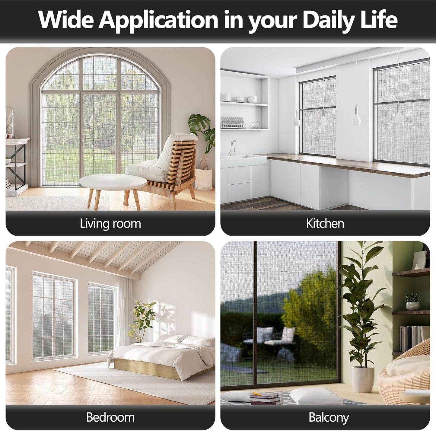 Window Screens Replacement Repair Kit, Grey Screen Door Mesh Replacement Kit, Durable Fiberglass Mesh Roll with Tools for Windows Doors Patio and Porch, 39in x 118in