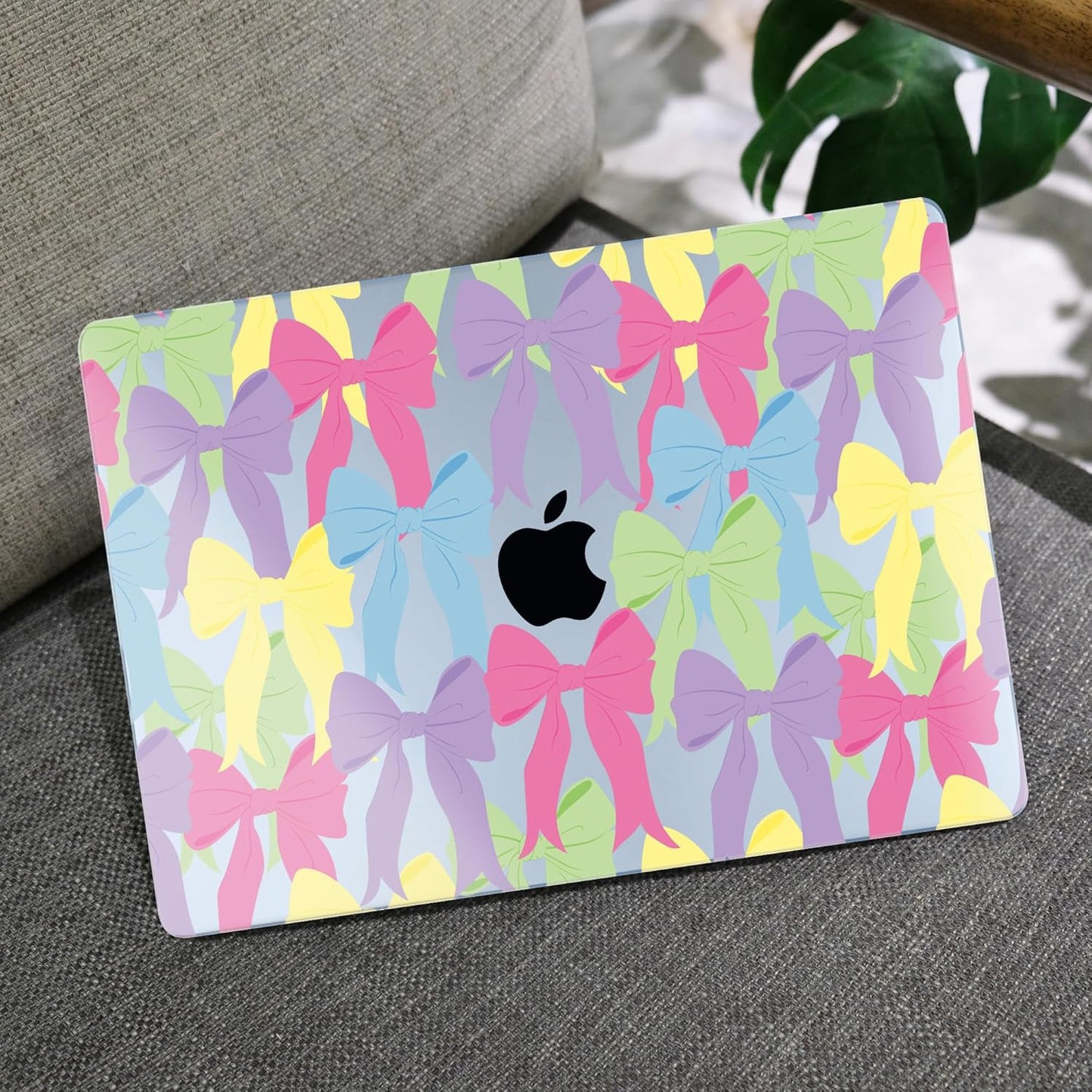 MEEgoodo Case for M4/M3/M2 MacBook Air 13.6 inch Case 2025 2024 2022, Fit Model A3240/A3113/A2681, Laptop Hard Shell with Keyboard Cover Compatible with MacBook Air 13 inch, Cute Colorful Bows
