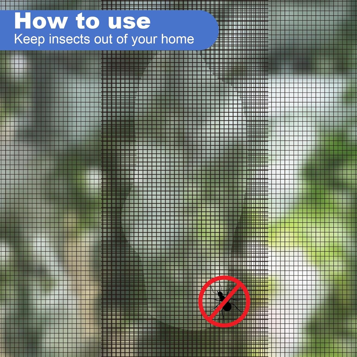 Extra Wide 12 inch x 20 ft Window Screen Tape Mesh Repair Strong Adhesive Waterproof Fiberglass Screen Repair Kit Patch for Window Door Tears Holes(Black)