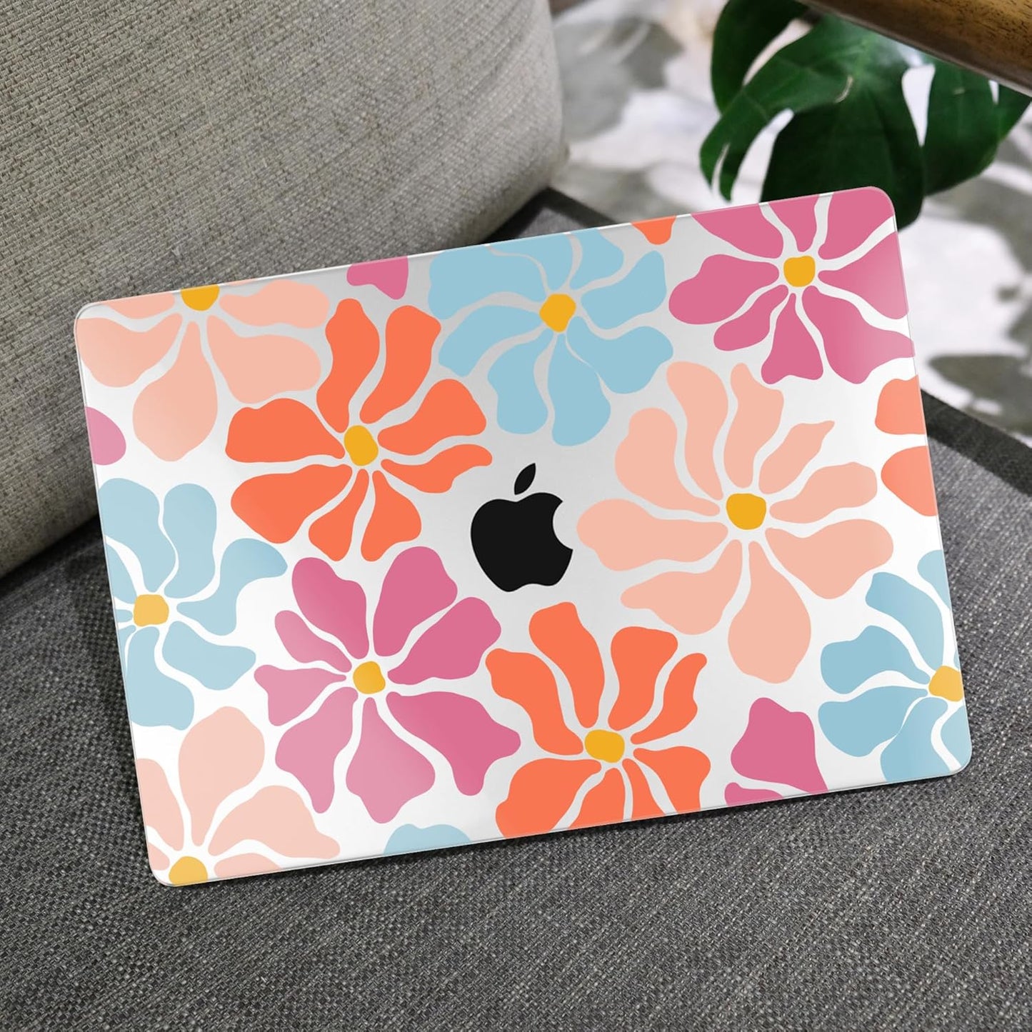 MEEgoodo Case for MacBook Pro 13 inch Case 2022 2021 2020 A2338 M2/M1 A2251 A2289,Laptop Hard Shell with Keyboard & Camera Cover Compatible with 13 inch MacBook Pro,Minimalist Style Floral