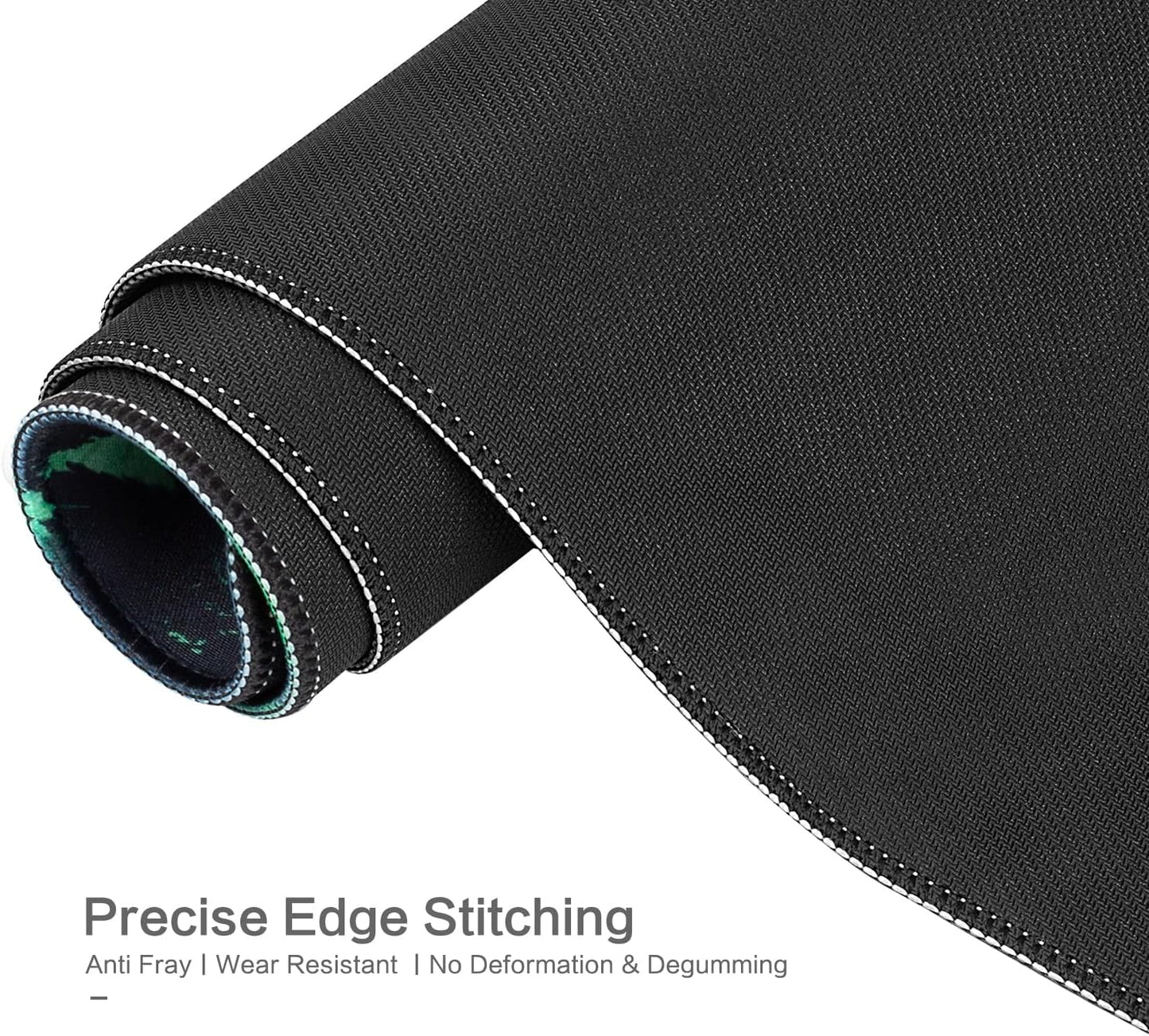 Lokigo Green Forest Mouse Pad, Waterproof Extended Large Gaming Mousepad with Non-Slip Rubber Base Stitched Edges Desk Pad Keyboard Writing Desk Mat Office Home Study 31.5"x15.7", Mountain