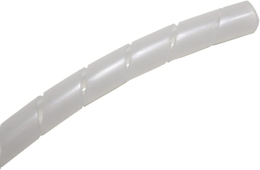 Kable Kontrol Vortex Spiral Cable Wrap - 1/8” Inch 100’ Feet Long - Hose Protector Flexible Polyethylene Wire Conduit Tubing Cable Sleeve Cord Cover to Organize Wires – Natural