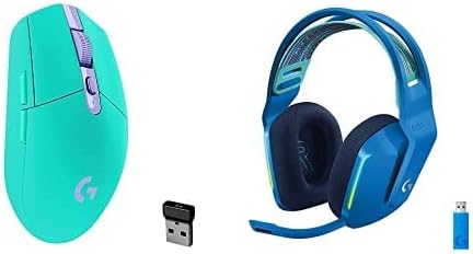 Logitech G305 Lightspeed Wireless Gaming Mouse + G733 Lightspeed Wireless Gaming Headset Bundle - Mint