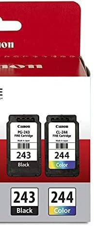Canon PG-243/ CL-244 Ink Multi Pack, Compatible to TR4520, MX492, MG2520, MG2922, TS302 and TS202 & nk Glossy Photo Paper 8.5" x 11" 100 Sheets (1433C004)
