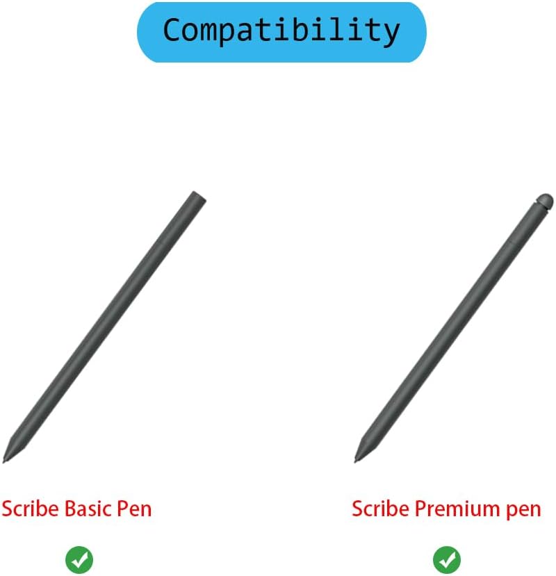 Pen Tips Replacement Compatible with Kindle Scribe Basic Pen, Pencil Nibs Compatible with Kindle Scribe Premium Pen (1 PCS Metal Tips, 10 PCS 2B Tips)