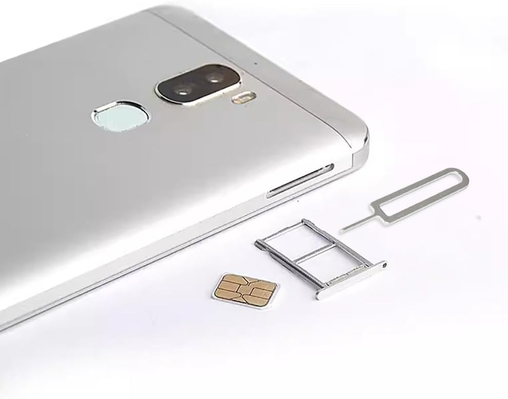 4 Pcs SIM Card Removal Openning Tool Tray Eject Pins Needle Opener Ejector Compatible with All iPhone Apple iPad HTC Samsung Galaxy Cell Phone Smartphone Watchchain Link Remover (Style D)