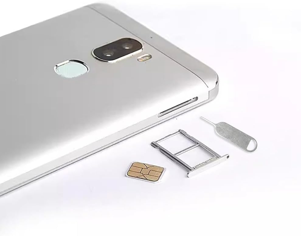 4 Pcs SIM Card Removal Openning Tool Tray Eject Pins Needle Opener Ejector Compatible with All iPhone Apple iPad HTC Samsung Galaxy Cell Phone Smartphone Watchchain Link Remover (Style B)