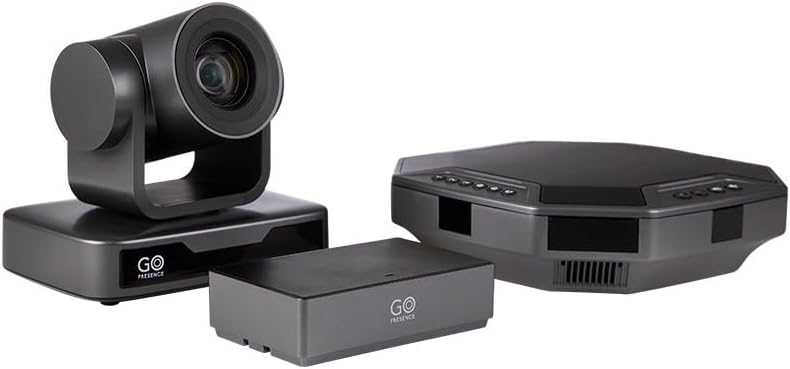 Teams Video Conferencing System – Full HD 1080p PTZ Camera with 10x Optical Zoom, 360° Omnidirectional Speakerphone, Noise Cancellation, Plug-and-Play USB, Zoom & Microsoft Teams Compatible