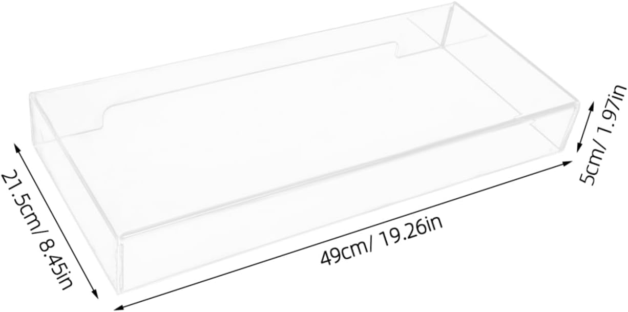 Cabilock Clear Desktop Computer Keyboard Cover Skin, Keyboard Cover, Acrylic Computer Mechanical Protector Skin Waterproof