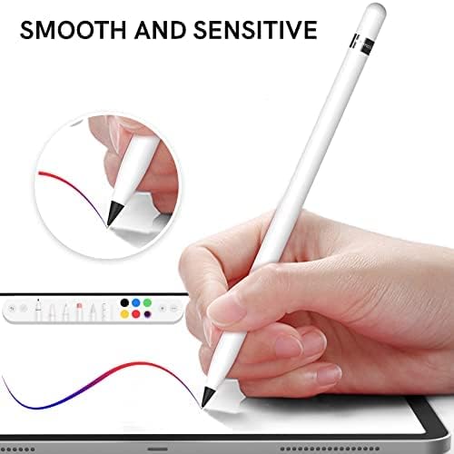 Delidigi 3 Pack Replacement Tips Compatible with Apple Pencil Pro/2nd Generation/1st Gen/USB C, Wear-Resistant iPencil Nibs Accessories Fine Point Precise Control Pen Like Tips
