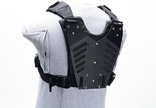 Medusa MED 100 Adjustable Body Vest for GoPro & DSLR with Friction Arm – Front & Back Camera Mounting Plates, Extra Accessories Support