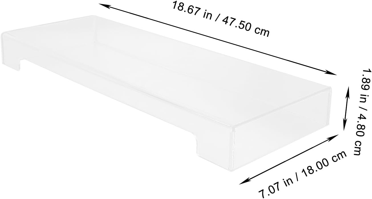 Cabilock Acrylic Keyboard Cover Water Protective Case for Household Keyboards Transparent Keyboard Accessory for Standard and Mechanical Keyboards