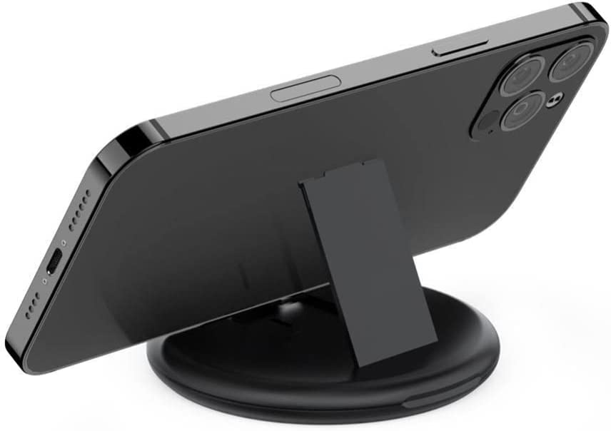 Multifunctional Data Cable Conversion Head Portable Storage Box, Multi-Type Charging Line Convertor USB Type C Adapter Tool Contains Sim Card Slot Tray Eject Pin, Phone Holder (Black)