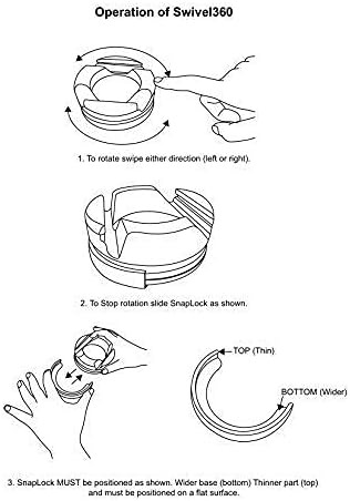 GoDonut – Phone Stand 360 Swivel – Cell Phone Holder + iPad Stand Desk Organizer - Compatible with Tablet, iPhone, Kindle & Most Smartphones – Purple