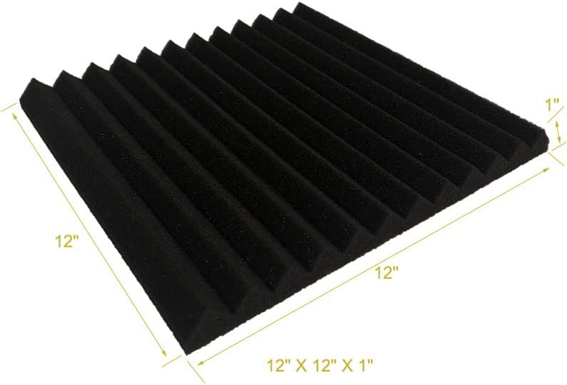 96 PACK Medium Sale Acoustic Foam Soundproof foam (Black/burgundy)