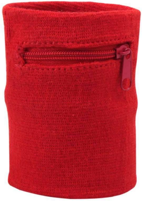 Suddora Zipper Wrist Pouch - Sweatband/Wristband Wallet for Keys, ID, Cards, Cash