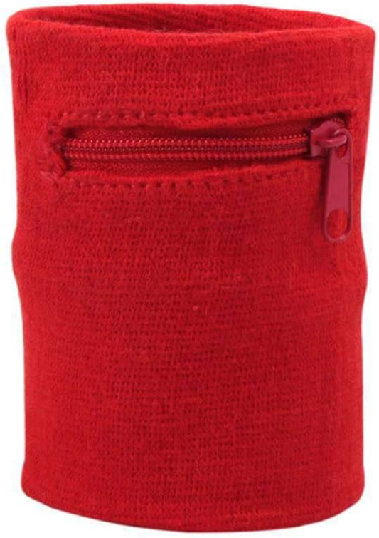 Suddora Zipper Wrist Pouch - Sweatband/Wristband Wallet for Keys, ID, Cards, Cash
