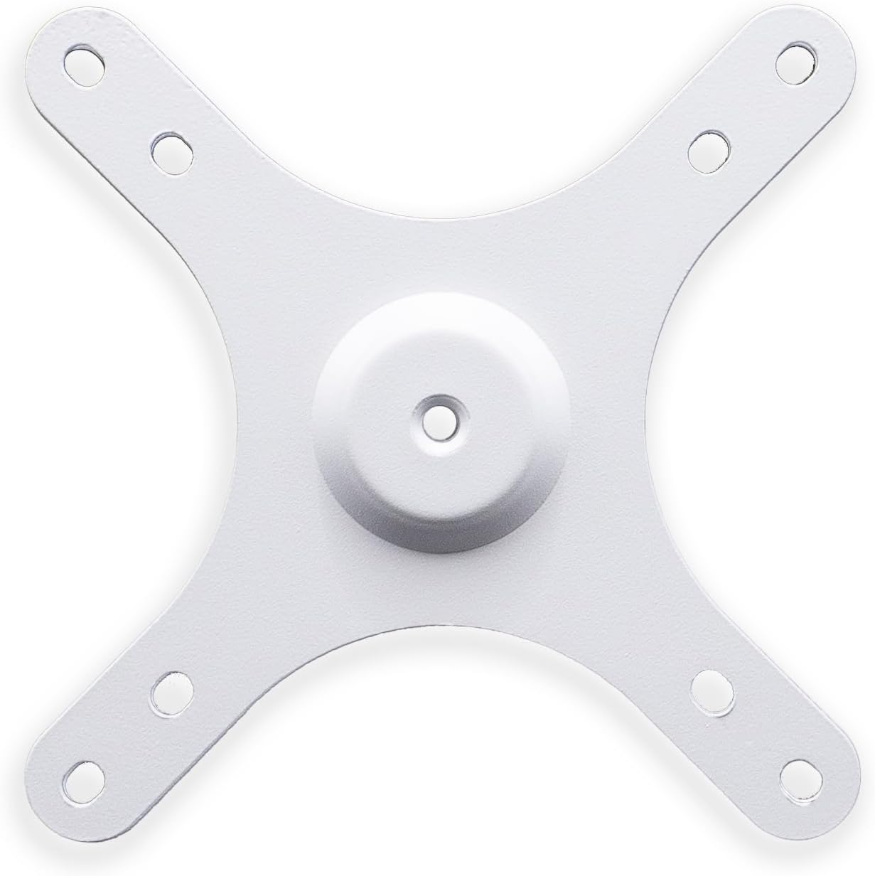 Kado Portable Monitor Mounting Adapter Bracket Plate White, 1/4" Screw Hole to 100x100mm 75x75mm, M4 Screw Set Wall Mount Arm Mount Universal, Tripod Camera Stand for Desktop Monitor Portrait Mode