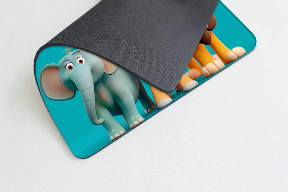 Square Mouse Pad Cute Animal-1,Gaming Mouse Pads for Desk,Soft Computer Waterproof Non-Slip Mouse Mat