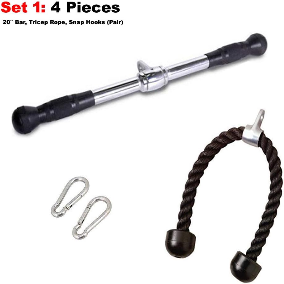 FITNESS MANIAC Strength Training Gym Accessories Home Gym Cable Attachments Exercise Machine Equipment Pull Press Down Accessory