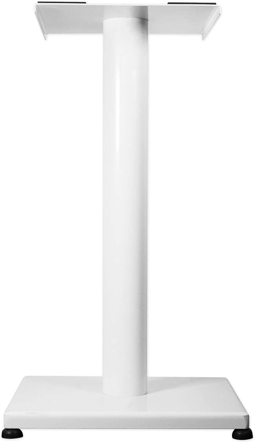Rockville RS21W 21 inch Steel Bookshelf Speaker Stands, 60 lbs Capacity, Anti-Vibration Foam, Cable Management, for Home Audio and Studio Monitoring