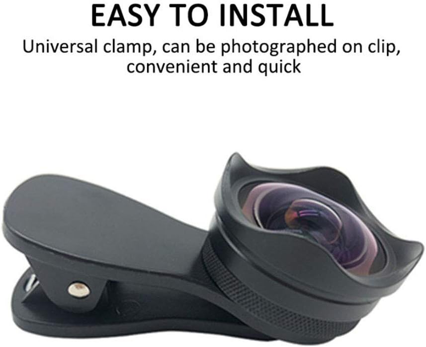 Andoer 4K Smartphone Camera Lens 0.45X Wide Angle 15X Macro Phone Lens with Universal Clip