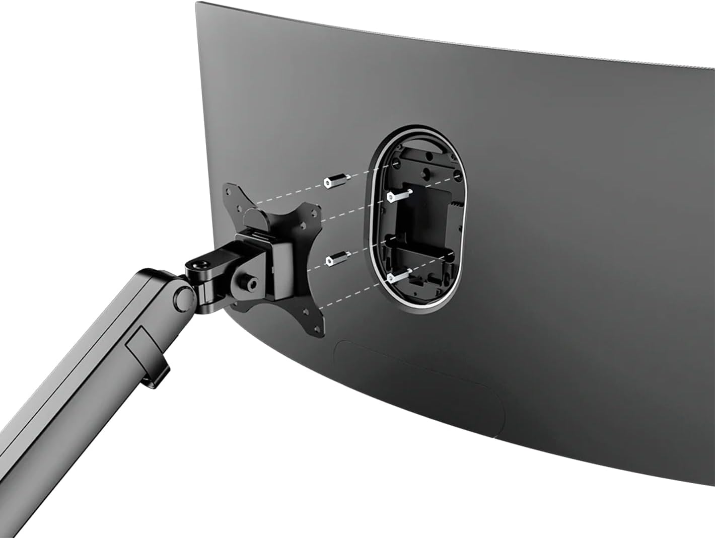 Kado Wall Mount Spacer Adapter Set for Desktop/Portable Monitor, 4pcs M4x14mm Hex Stainless Steel Standoff Spacer Screw Nut Bolt Motherboard Prototyping Accessories for PCB, Computer & Circuit Board