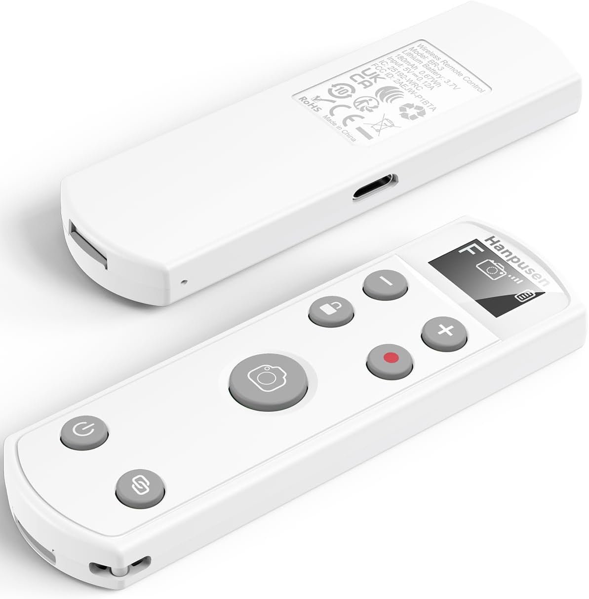 for Fujifilm Rechargeable Wireless Remote Control - Camera Remote Shutter Release with Zoom Focus Compatible with Fujifilm X100 VI/X-M5/X-T5/X-T50/X half/X-S20/X-H2S/X-H2/X-T4/X-T3/X-T30 II/X-M5