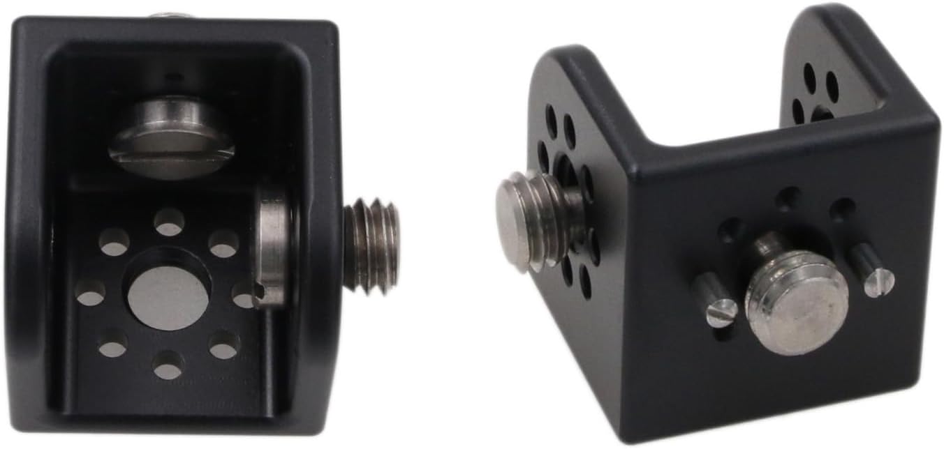 Block 3/8" Thread Bracket Lock Mounting Adapter for ARRI Sony RED Camera Lens Motor Teradek Wireless Black
