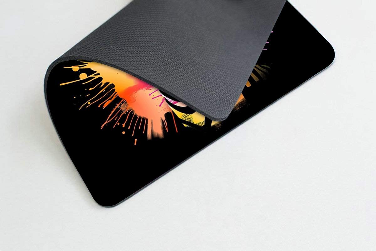 Square Mouse Pad Colorful Zebra-1,Gaming Mouse Pads for Desk,Soft Computer Waterproof Non-Slip Mouse Mat