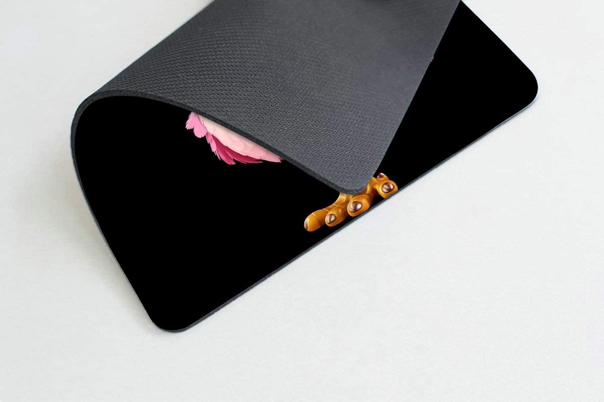 Square Mouse Pad Cute Pink Bird-1,Gaming Mouse Pads for Desk,Soft Computer Waterproof Non-Slip Mouse Mat
