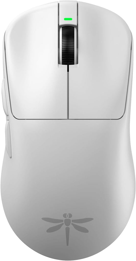 VGN Dragonfly F1 Pro Wireless Gaming Mouse - 49g Ultra-Lightweight, 26K DPI Optical Sensor, 6 Programmable Buttons, 65Hrs Battery, Esports Grade - Classic White