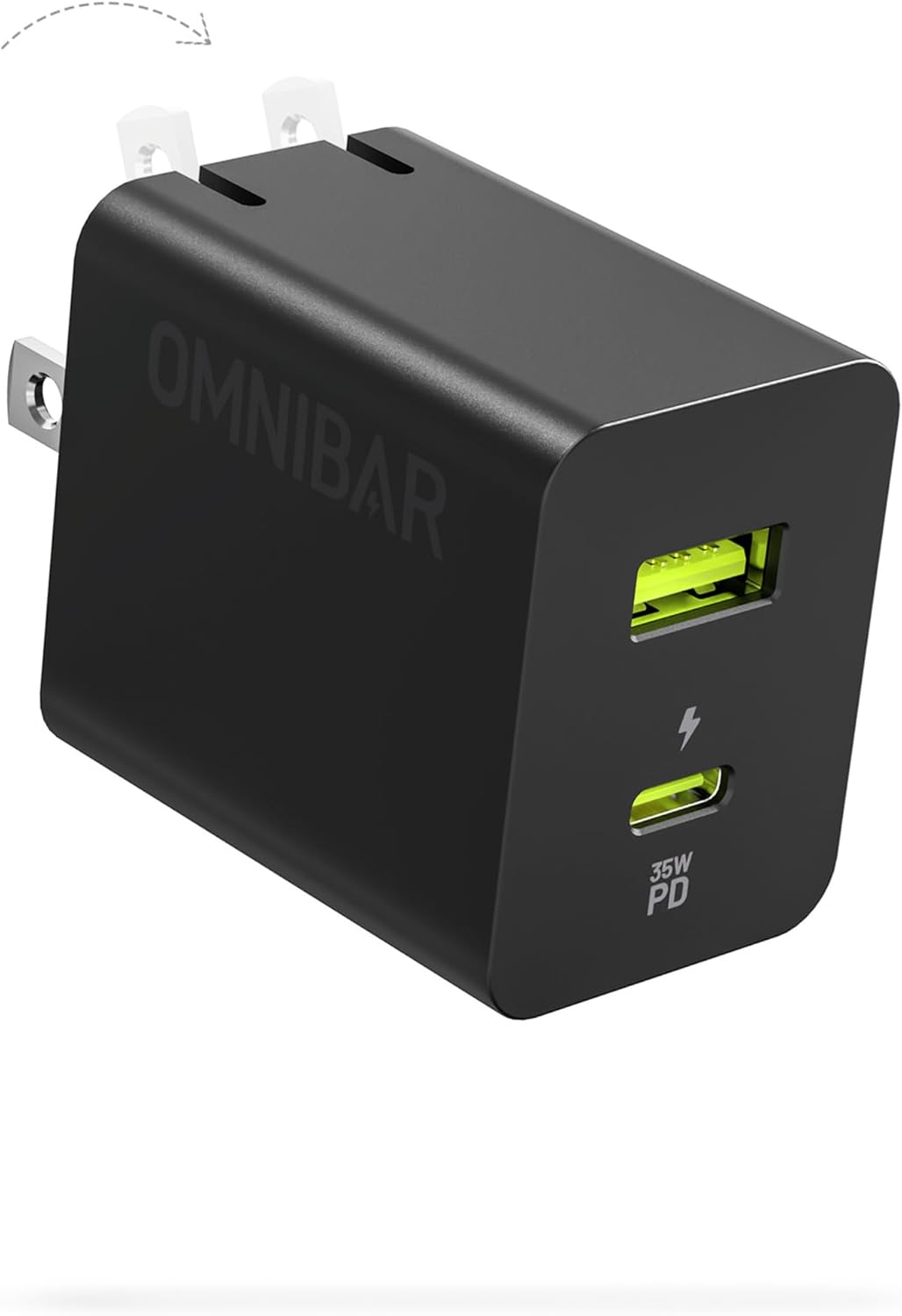 35W USB C Charger Block, Dual-Port GaN Fast Wall Charger with Foldable Plug, PD 3.0 & PPS Compact Power Adapter for iPhone 16/15/14/13, Galaxy S24/S23/Note 20, Pixel 8/7, iPad, MacBook Air, and More