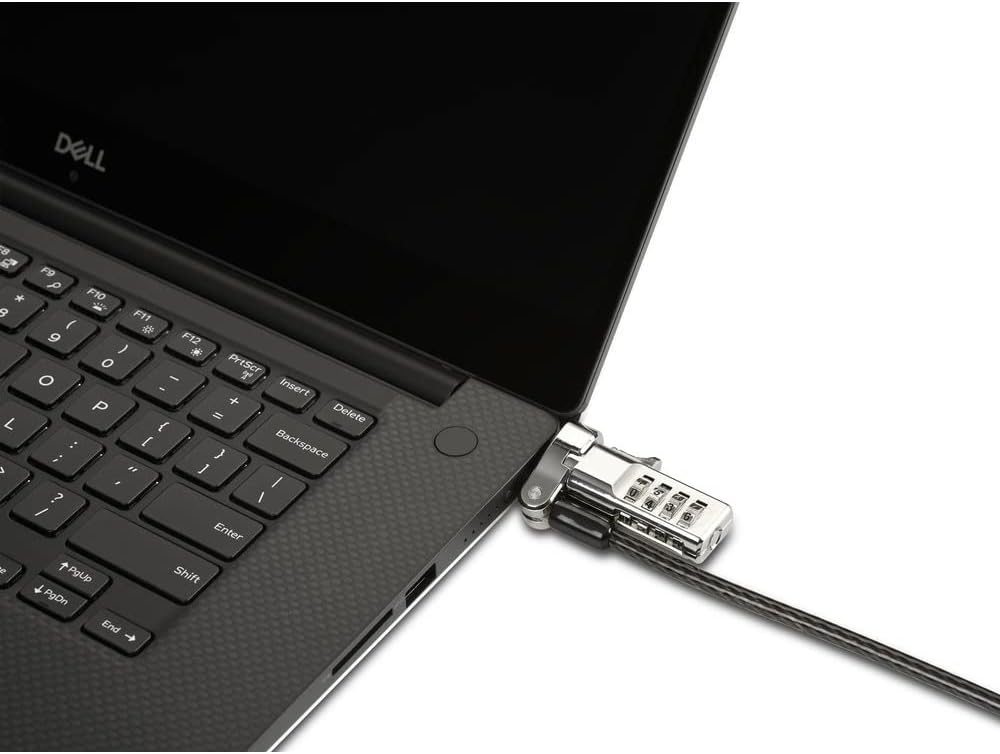 Kensington Universal 3-in-1 Combination Laptop Lock, Computer Security Locking Cable - Resettable Version (K62316WW), Black