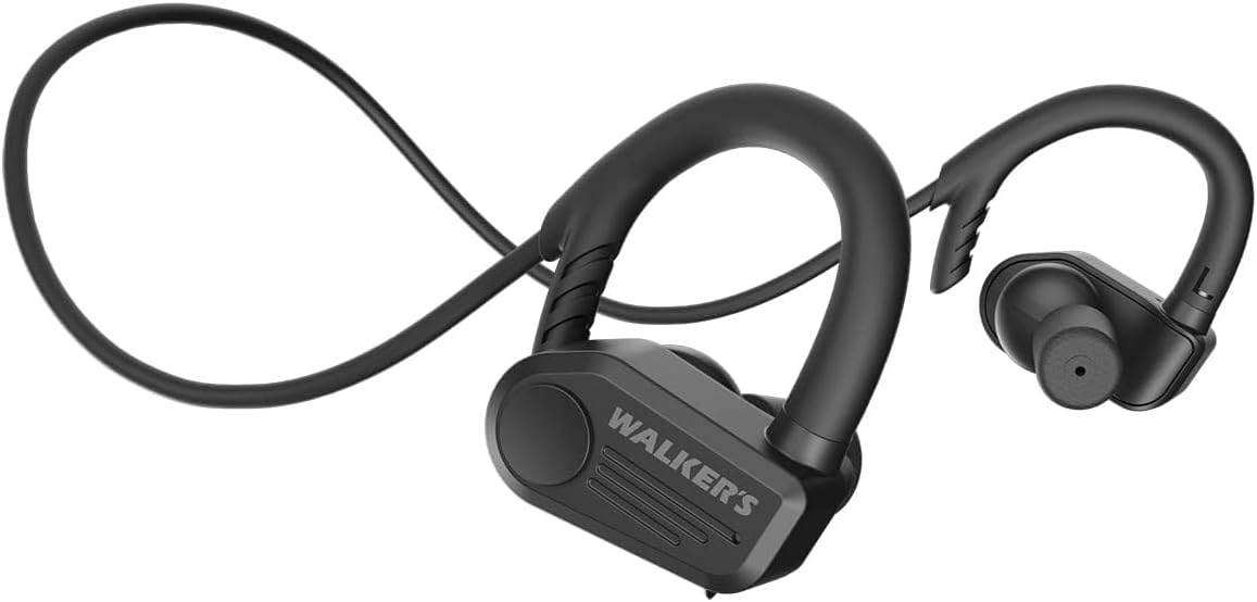 Walker's Shooting Ear & Hearing Protection Sport Electronic Bluetooth Rechargeable ATACS Wireless Earbuds