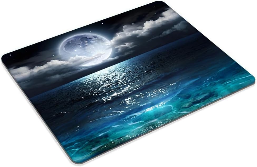 Ocean and Moon Mouse pad Customized Mousepad Non-Slip Rubber Base Mouse Pads for Computers Laptop Office Desk Accessories Mouse pad