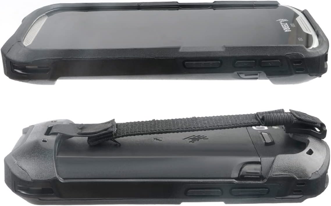 Protective Cover Bumper Case Rugged Boot with Hand Strap for Zebra TC51 TC510K TC52 TC56 TC57 Black